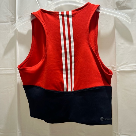 Women's adidas Colorblock 3-Stripes Crop Top NWOT - Picture 6 of 6